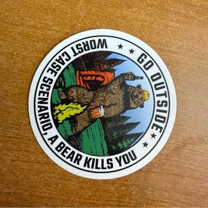 Funny‎ Bear Sticker